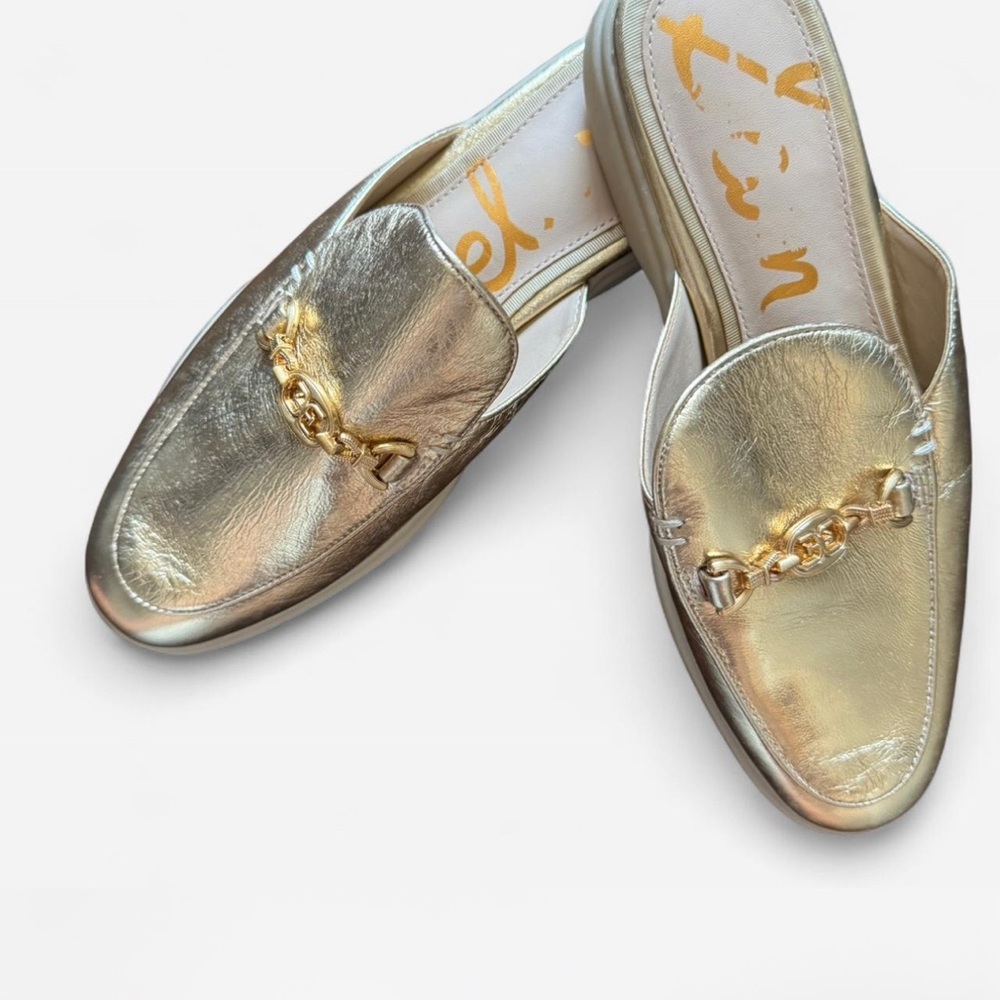 Sam Edelman Kira Mule Gold Metallic Size 6.5